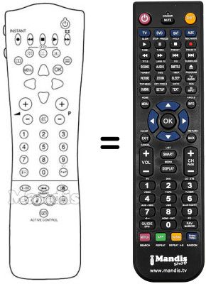Replacement remote control PYE 32 PW 8906 / 19 Replacement remote control PYE 32 PW 8906 / 19