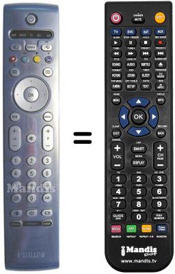 Télécommande équivalente PYE 42 PF 9967 D Télécommande équivalente PYE 42 PF 9967 D