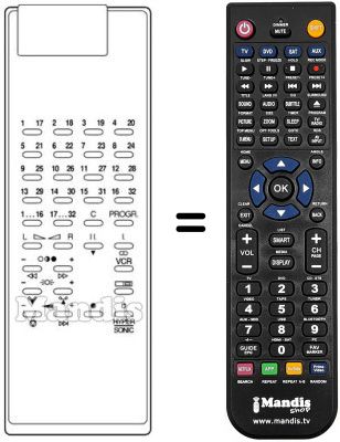 Télécommande équivalente 5652 08 58