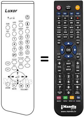 Replacement remote control 5652 16 53