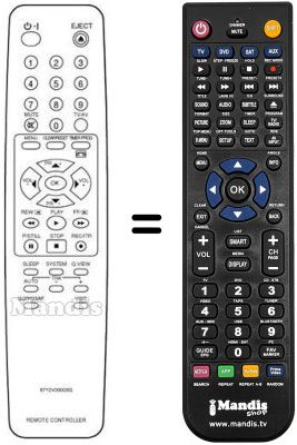 Gleichwertige Fernbedienung LG KB 14U71 Gleichwertige Fernbedienung LG KB 14U71