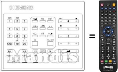 Télécommande équivalente 754071