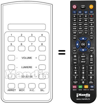 Replacement remote control 925TX0124 Replacement remote control 925TX0124