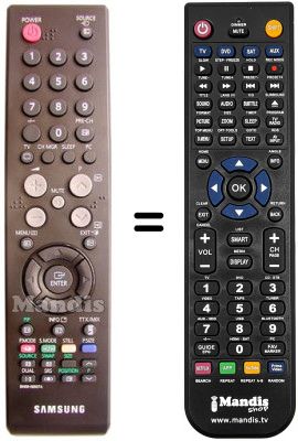 Télécommande équivalente BN59-00507B