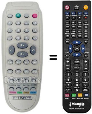 Télécommande équivalente Shinelco CRTC 29 RF