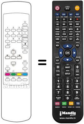 Replacement remote control Toshiba 28 N 04 D