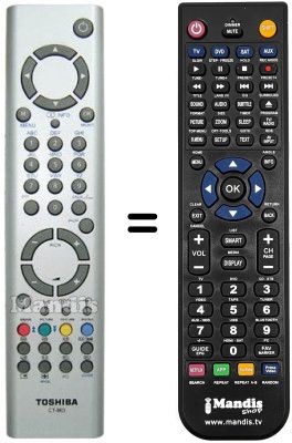 Telecomando equivalente Toshiba 23 WLT 56 Telecomando equivalente Toshiba 23 WLT 56