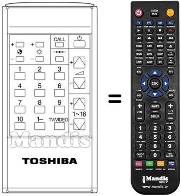 T&eacute;l&eacute;commande &eacute;quivalente CT-9108