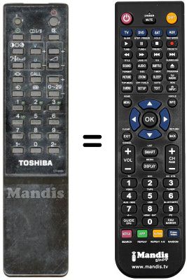 Telecomando equivalente Toshiba 2503 SF Telecomando equivalente Toshiba 2503 SF