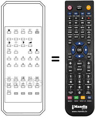Gleichwertige Fernbedienung Karcher CTV 4920 Gleichwertige Fernbedienung Karcher CTV 4920