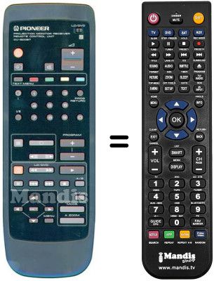 Replacement remote control Pioneer SD T50W1