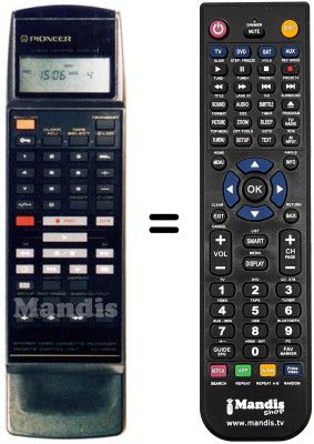 Telecomando equivalente CU-VR 014