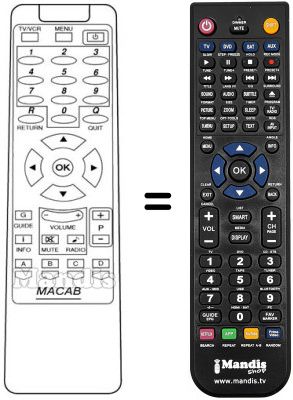 Télécommande équivalente DCB-101