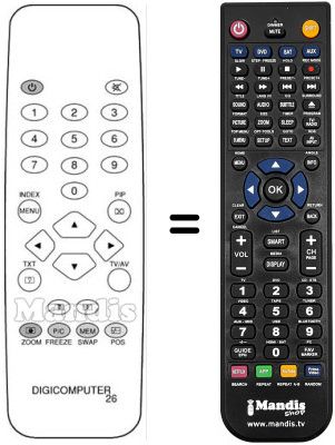 Telecomando equivalente Phonola QA 5131 Telecomando equivalente Phonola QA 5131
