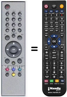 Gleichwertige Fernbedienung Seg DTR 602-II