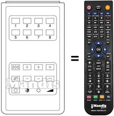 Replacement remote control FB 508