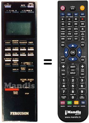 Telecomando equivalente PQ 10543 AY Telecomando equivalente PQ 10543 AY