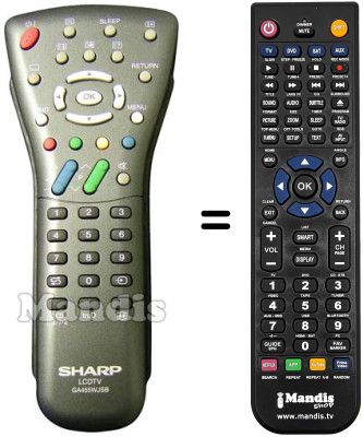 Télécommande équivalente GA 455 WJSB