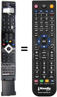 Télécommande équivalente Sharp LC 65 XS1E