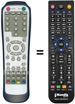 Replacement remote control GOLD PROTEUS GDTV 32