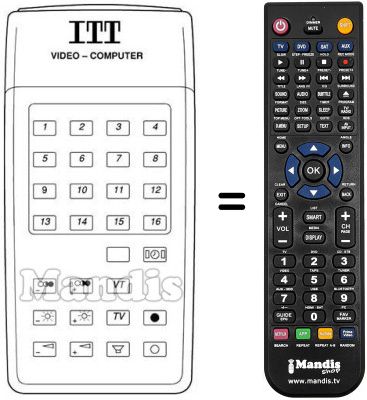 Gleichwertige Fernbedienung IFB 15 PIL
