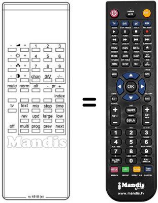 Replacement remote control IL 1 SK