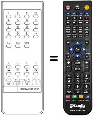 Replacement remote control LF 56M 36