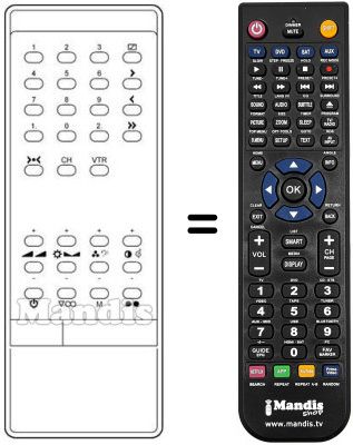Telecomando equivalente INFRARED 1030 S