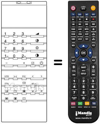 Telecomando equivalente INFRARED 30 M
