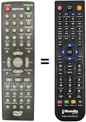 Replacement remote control KM-1618-1