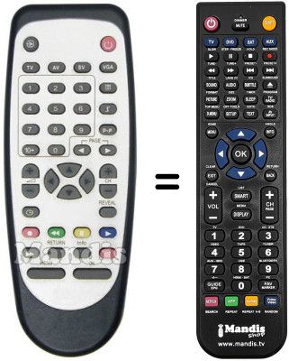 Replacement remote control GOLD T 151