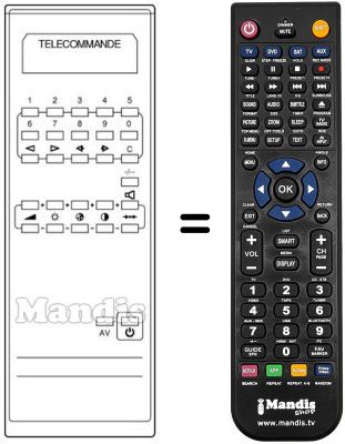 Gleichwertige Fernbedienung LME MONO