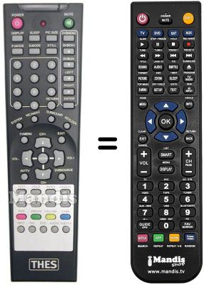 Telecomando equivalente THES THL TW32D88S