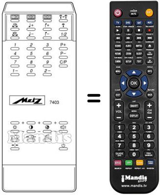 Télécommande équivalente MECATRON 7403