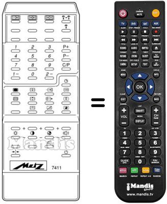 Télécommande équivalente MECATRON 7411