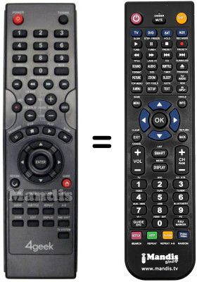 Gleichwertige Fernbedienung 4GEEK MEDLEY HMR 510
