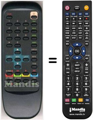 Télécommande équivalente RM 07901 Télécommande équivalente RM 07901