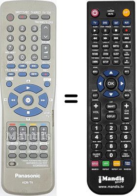 Télécommande équivalente Panasonic NV-FJ420 Télécommande équivalente Panasonic NV-FJ420