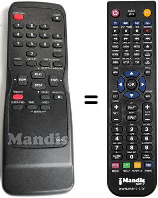 Replacement remote control Funai 27A-454