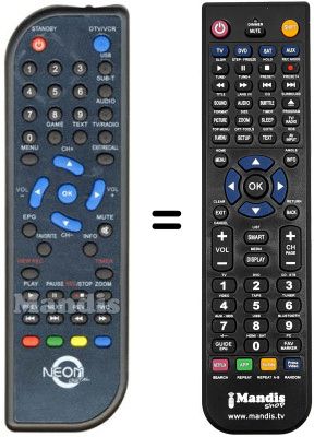 Gleichwertige Fernbedienung Schaub Lorenz SL 270 DU