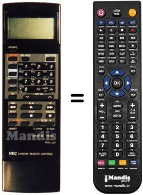 Telecomando equivalente NS-7000 Telecomando equivalente NS-7000