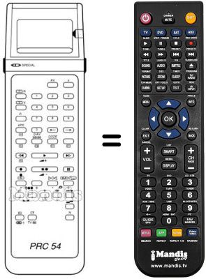 Gleichwertige Fernbedienung Schaub Lorenz SL 300