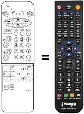 Replacement remote control R-30C15