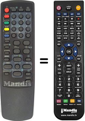 Gleichwertige Fernbedienung Daewoo DVS 20 FBT Gleichwertige Fernbedienung Daewoo DVS 20 FBT