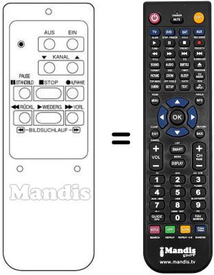 Télécommande équivalente RB-83EP Télécommande équivalente RB-83EP