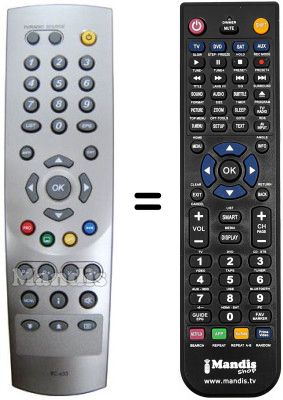 Replacement remote control Humax UM-FOX C