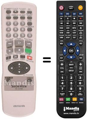 Replacement remote control Aiwa HV-FX4300