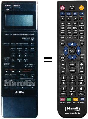 Replacement remote control RC-TF80P