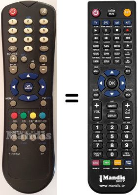 Telecomando equivalente Telefunken TB 15 D 783