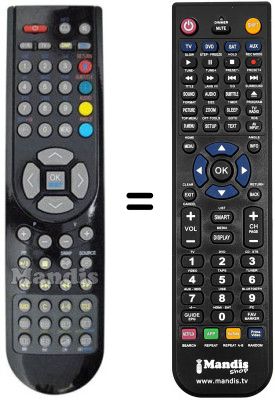 T&eacute;l&eacute;commande &eacute;quivalente RC 1166